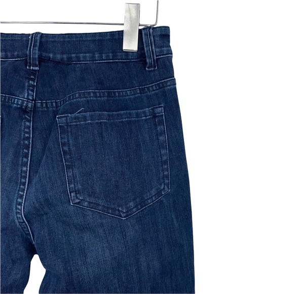 Soft Surroundings Women’s Ankled Zipper Dark Blue Jeans, Size Petite Extra Small - Picture 10 of 13